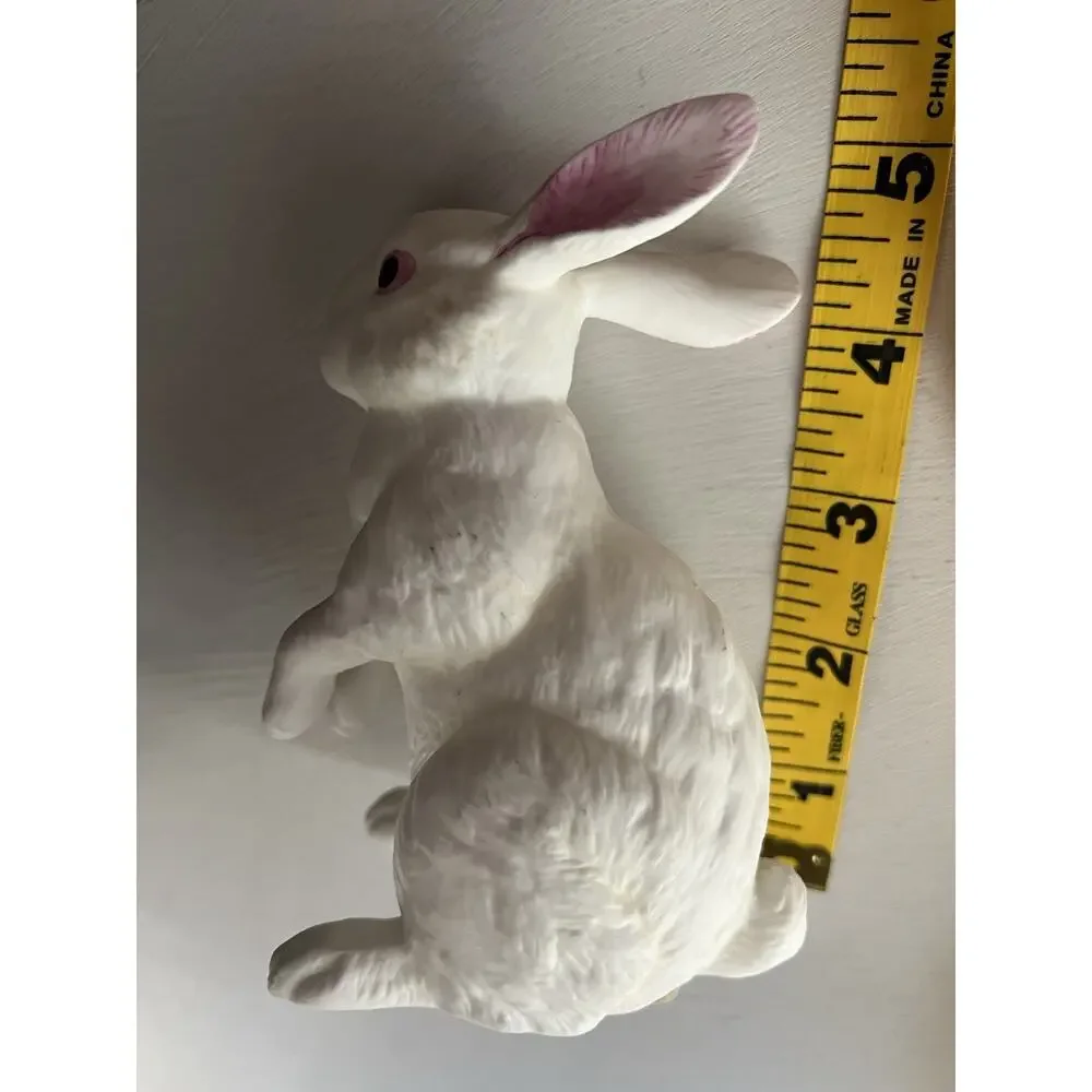 Bunny Rabbit Porcelain Figurine Andrea By Sadek Vintage Signed Japan Cottage